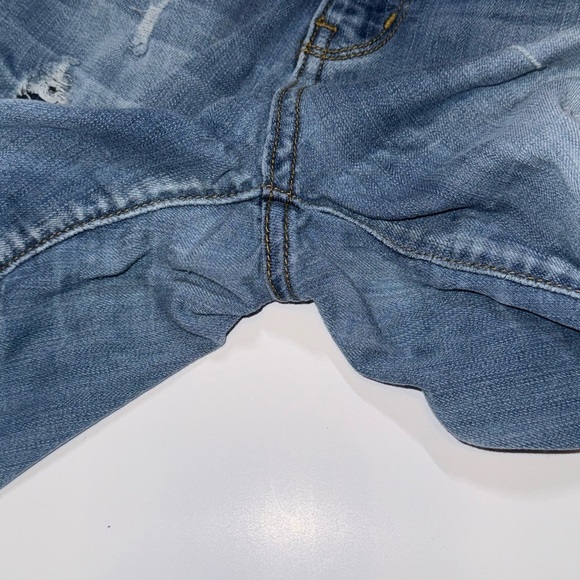 Judy Blue Straight Leg Distressed Jeans Size 5/27 Wash Ripped Denim Streetwear - Picture 7 of 14